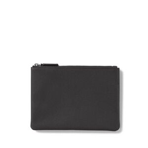 Leatherology Slim Zip Leather Travel Wallet / Pouch / Organizer - Black